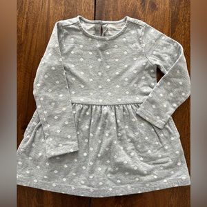 Primary - Gray Polka Dot Dress - Size 3